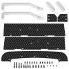RCLIONS 1set Carbon Fiber Front&Rear Splitter,Chassis Widening Side Skirts for ARRMA Infraction BLX 3S 1/8 Racing Car Upgrade Parts (Silver) view 1
