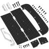 RCLIONS 1set Carbon Fiber Front&Rear Splitter,Chassis Widening Side Skirts for ARRMA Infraction BLX 3S 1/8 Racing Car Upgrade Parts (Silver) view 3