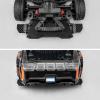 RCLIONS 1set Carbon Fiber Front&Rear Splitter,Chassis Widening Side Skirts for ARRMA Infraction BLX 3S 1/8 Racing Car Upgrade Parts (Silver) view 4