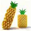 2PCS 3D Printed Fidget Pineapple Toys, Make a Sound Flexible Desk Fidget Worm Toy for Stress Relief, Boys Girls Kids Adults Birthday Gift Party Favors Stress Toys (3.15in) view 1