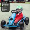 24V Kids Go-Kart, High-Speed Electric Go Kart for Kids with 2 Powerful Motors, Parental Speed Control, 8-14 Years, 155 Lbs Weight Capacity, for Backyard Racing & Drifting view 2