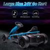 24V Kids Go-Kart, High-Speed Electric Go Kart for Kids with 2 Powerful Motors, Parental Speed Control, 8-14 Years, 155 Lbs Weight Capacity, for Backyard Racing & Drifting view 3