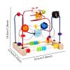 Bead Maze Toy Educational Activity Game Gift Fine Motor Skills Develop Math Skills Puzzle Beads Colorful Roller Coaster Toy view 3