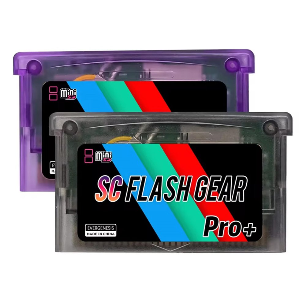 New Mini SC Card 1000+ in 1 Flash GBA Cartridge - V1.5 Firmware for Retro GBA, GBC, GB, NES - Enhanced Gameplay & Easy Saving with 8GB TF Card (Black)