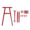 HUIOP RC Engine Flip Bracket, 360 Rotation Crane Hanger Stand Universal Decoration for 1/10 RC Vehicles, A Lifelike Aluminum Alloy RC Engine Maintenance Hanger with Strong Lifting view 4