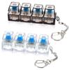 2Pcs Keyboard Fidget Toy, Keyboard Fidget Keychain 4-in-1 Keyboards Decompression Button Finger Clicker Toys, Sensory Fun Toys Button Stress Relief Fidgets Gifts view 1