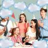 10PCS Cloud Balloons - Blue Edge White Clouds Decorations Foil Balloons, Large Cloud Party Decorations For Birthday Baby Shower Wedding Theme Party view 4