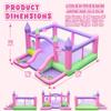 BounBounTime Inflatable Bounce House for Kids Aged 3-12, 15 ft x 14.7 ft, 7 in 1 Bouncy Castle with Slide, 2 Ball Pits, 2 Basketballs, 2 Ringtoss, Jumping Bouncer with 650W Blower view 2
