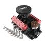 1/10 Scale Engine Model, Water-Cooled Four-Stroke OHV V8 All-in-One Aluminum Alloy Base Starter Model Kit, Deco Desktop Engine Gifts for Adult (Assembled Version) view 1