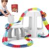 Anti Gravity Race Track with Car, Defy Gravity, 360 Electric Climbing Car Race Tracks with Lights, Flexible Race Track, Multicolor Glow in The Dark Race Car Track Set (138pcs) view 1