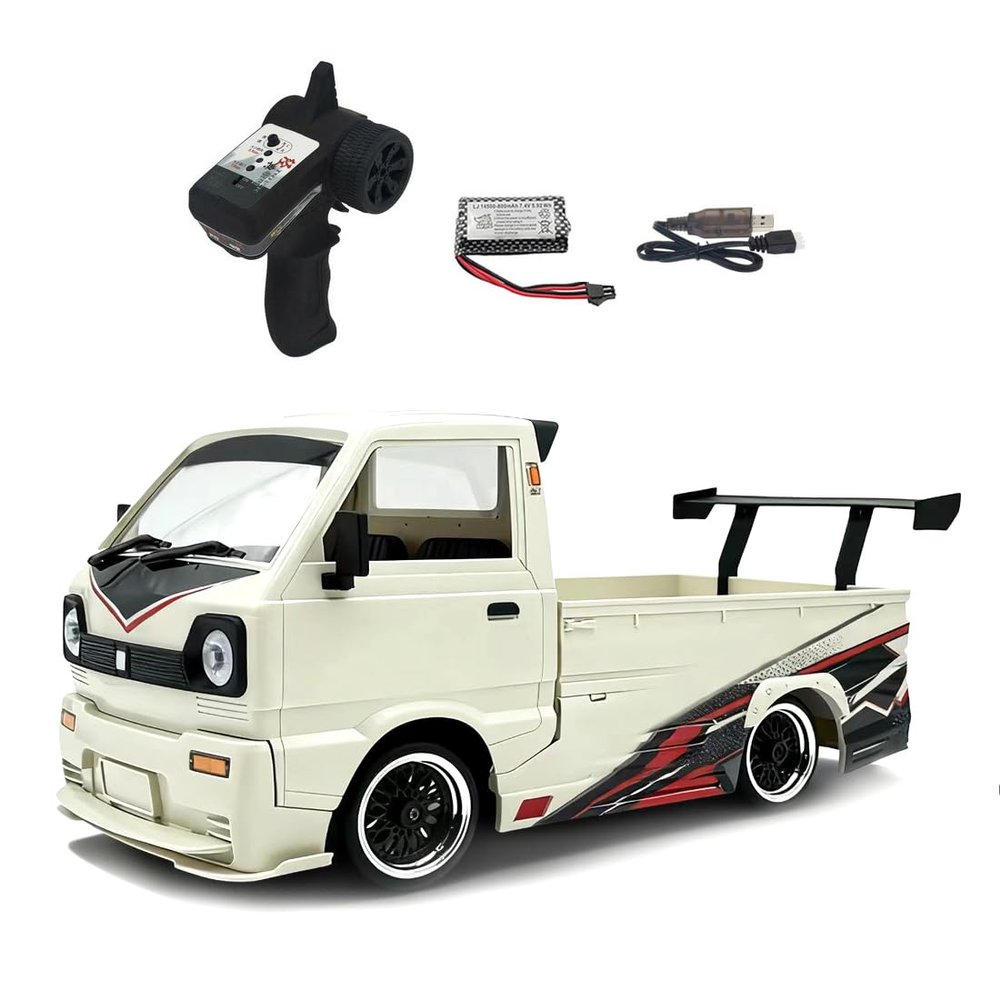1/10 Scale RC Truck for Adults, 25KM/H High Speed Surround Brushless RC Car with DIY Decals, D-14S RC Vehicle for Adult Enthusiasts
