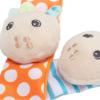 Aqur2020 Baby Rattle Socks, Cartoon Octopus Shape, 4 Pack, Soft Plush Material, Adjustable Fit, for Newborns and Toddlers view 4