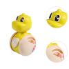 Luwecf Crawling Toy,Dinosaur Wobble Toy, Time,Educational,Developmental,Early Learning for Boy Girl Boys Girls, Yellow view 2