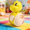 Luwecf Crawling Toy,Dinosaur Wobble Toy, Time,Educational,Developmental,Early Learning for Boy Girl Boys Girls, Yellow view 4