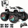 Ayiaum Remote Control Car RC Trucks with Lights and Music,360Rotating 4WD Stunt RC Cars Toys for Kids, 2.4 GHz, Rechargeable, All Terrain RC Toys Presents for Girls Age 3-10 view 1