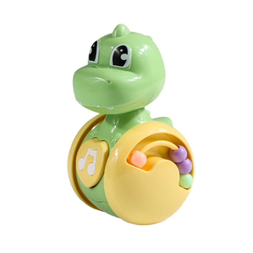 Luwecf Crawling Toy,Dinosaur Wobble Toy, Time,Educational,Developmental,Early Learning for Boy Girl Boys Girls, Green