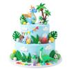 15Pcs Dinosaur Birthday Cake Topper with Volcano Dinosaur Eggs Cake Topper for Dinosaur Themed Birthday Party Supplies view 1