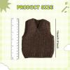 JWQFBC 1:12 Action Figure Clothes Doll Costume Accessories Men Dress up for 6 inch Male, Coffee view 2