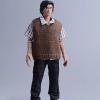 JWQFBC 1:12 Action Figure Clothes Doll Costume Accessories Men Dress up for 6 inch Male, Coffee view 3