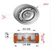 4pcs 1.9" Metal Hub G05 Real Locking Wheel Hub for 1/10 RC Crawler SCX10 CFX TRX4 RC4WD (Black 4pcs) view 2