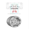 4pcs 1.9" Metal Hub G05 Real Locking Wheel Hub for 1/10 RC Crawler SCX10 CFX TRX4 RC4WD (Black 4pcs) view 3