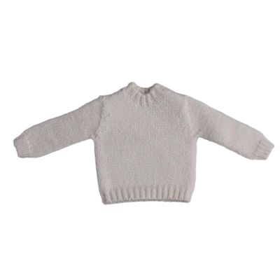 1/12 Male Action Figure Sweater Long Sleeved Miniature DIY Doll Dress up Casual 6 inch Doll Clothes Sweatshirt, Apricot White