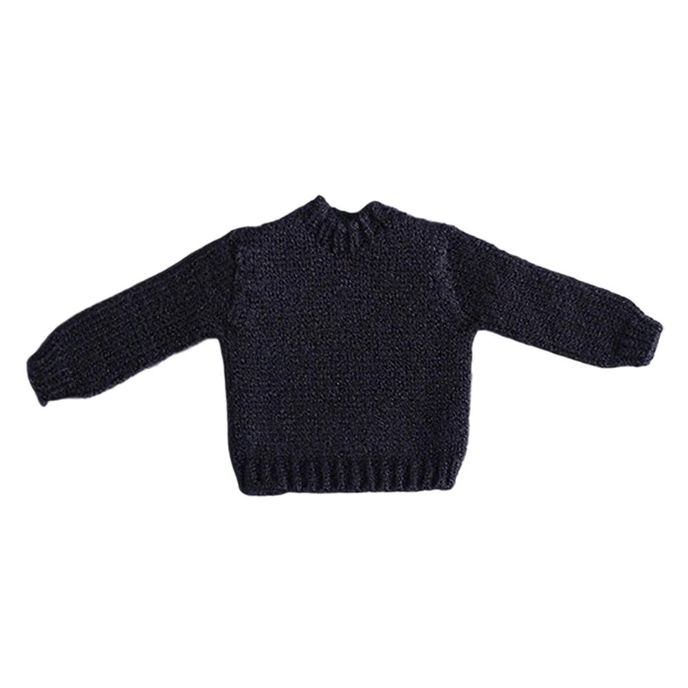 1/12 Male Action Figure Sweater Long Sleeved Miniature DIY Doll Dress up Casual 6 inch Doll Clothes Sweatshirt, Dark Gray