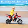 50cc Dirt Bike for Kids, 2-Stroke Gas Powered Mini Bike with Front & Rear Disc Brakes, 330 LBS Capacity & Knobby Tires, 25MPH Off-Road Dirtbike for Beginner Youth Riders (Pink) view 4