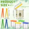 Halloscume 60 Pack Insect Bug Viewer Kit for Kids with Tweezers Explorer Outdoor Set Bug Catcher Containers for Insects Magnifying Box Observation Kit for Science Nature Exploration Collecting view 2