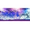 1/64 Scale Diorama Car Garage Cyberpunk Style Model LED Display Case, USB Powered, Diecast Car Display Model Showcase with Pink and Blue Lighting, Graffiti Wall Background, 11.4x5.7x4.3 Inches (A) view 4