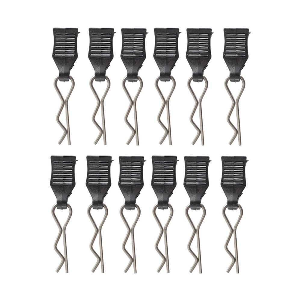 Luwecf 12 Pieces RC Cars Body Clips Pins R Pins Replace DIY Spare Parts Accessory RC Cars Parts for 14303 H16H H16E 16208 16207