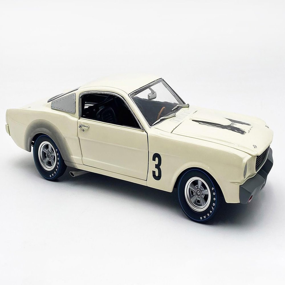 1965 GT350R Prototype #3 White Limited Edition to 312 Pieces Worldwide 1/18 Diecast Model Car by Acme A1801878