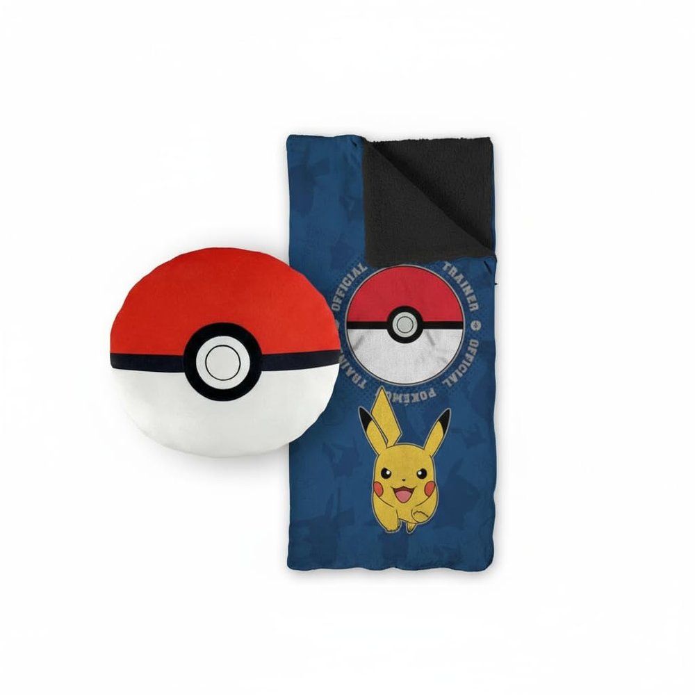 Pokemon Slumber Bag and Cloud Pillow Bundle