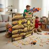 2-Pack Tactical Bunker & Foam Blaster Target 59x34 Combat Battle Zone Bunker Fort, Compatible with Nerf, Laser Tag, Water Gun & Birthday Activities, Foldable Wall for Active Play view 2