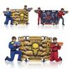 2-Pack Tactical Bunker & Foam Blaster Target 59x34 Combat Battle Zone Bunker Fort, Compatible with Nerf, Laser Tag, Water Gun & Birthday Activities, Foldable Wall for Active Play view 4