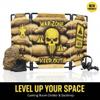 2-Pack Tactical Bunker & Foldable Battlefield Obstacles 59x34 Combat Battle Zone Fort, Compatible with Laser Tag, Foam Blaster, Birthday Activities, Party Supplies + Interactive Target Board view 4