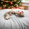 3D Printed Christmas Themed Sugar Cookie Dragon, Fantasy Gift, Cinderwings (6") view 3