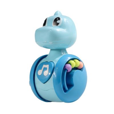 Garende Dinosaur Wobble Toy Crawling Toy Developmental for 0-3 Years, Blue