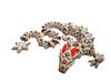 3D Printed Christmas Themed Sugar Cookie Dragon, Fantasy Gift, Cinderwings (24") view 1