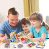 Nuorao 158Pcs Magnetic Building Sticks Blocks, Magnet Educational Toys STEM Toys Learning for Kids, 3D Construction Building Toy with Storage Bag view 2