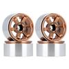 6-Spoke 1. 9 Inch CNC Aluminum Beadlock Wheel Rim Compatible with 1 10 Scale RC Crawler Models Like 90046 AXI03007 and Gen8(YQW-36BO) view 1