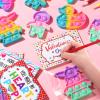 24PCS Unicorn Pop Fidget Keychain Valentines Day Cards for Kids School Classroom Valentine Day Exchange Gifts Pop Sensory Stress Toys for Toddlers Boys Girls Party Favor Goodie Bags Stuffer Treat Bulk view 4