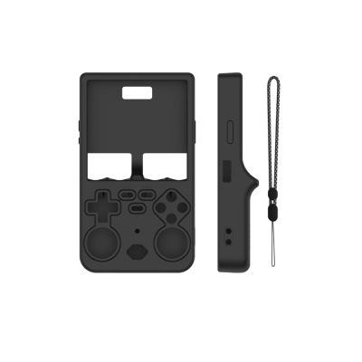 Protective Silicone Soft Cover Sleeve for R36 Ultra Game Console Comfortable Anti-Slip Case Anti-Scratch Drop-Proof Dust-Proof Durable Skin Accessories with Lanyard