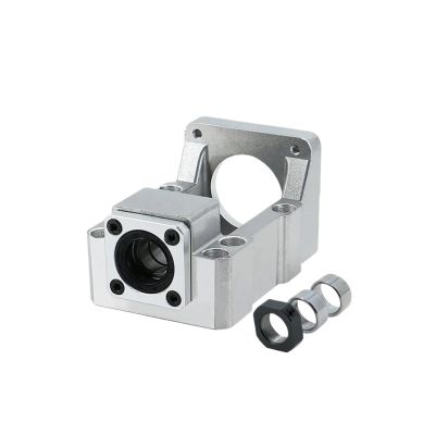 1pcs Aluminum Motor Bracket HM12-57 HM12-60 HM15-86 Ball Screw Support SFU1605 SFU2005 for NEMA23 24 nema34 Stepper servo Motor(HM12-60,C7)