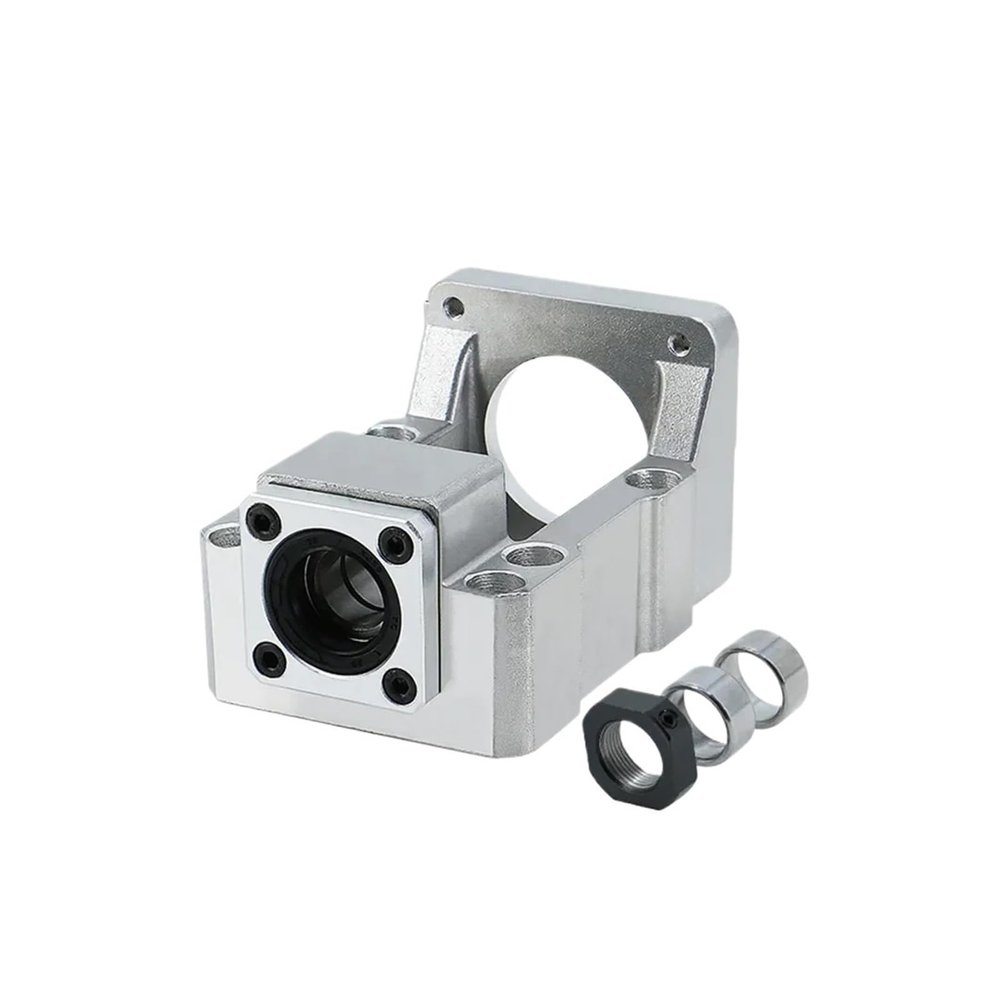 1pcs Aluminum Motor Bracket HM12-57 HM12-60 HM15-86 Ball Screw Support SFU1605 SFU2005 for NEMA23 24 nema34 Stepper servo Motor(HM12-60,C7)
