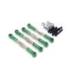 RC Models Parts For WPL C14 C24 B14 B24 For MN D90 D91 D96 99S For HengLong For FeiYu For JJRC RC Car Parts Upgrade Metal 4PCS Adjustable Tie Rod(Green) view 1