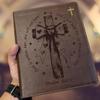 sinfinate Personalized NIV Journaling Bible with Custom Name Engraving, Christian Gift for Men, Women(Bow cross) view 2