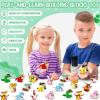 24PCS Animal Building Blocks Toys Easter Party Favors for Kids 3-5 4-8 8-12 Easter Egg Fillers Goodie Bag Stuffers Classroom Prize Treasure Box Toys Bulk for Toddler Boys Girls Birthday Return Gifts view 4