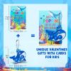 24PCS Sea Animal Fidget Keychain Valentines Day Cards for Kids School Classroom Valentine Day Exchange Gifts Pop Sensory Stress Toys for Toddlers Boys Girls Party Favor Goodie Bags Stuffers Treat Bulk view 4