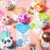 24PCS Valentines Day Cards for Kids School Classroom with 3D Animal Pop Fidget Toys Valentine Day Exchange Gifts Bulk Stress Ball Toy for Toddlers Boys Girls Valentine's Party Favor Goodie Bag Stuffer view 4